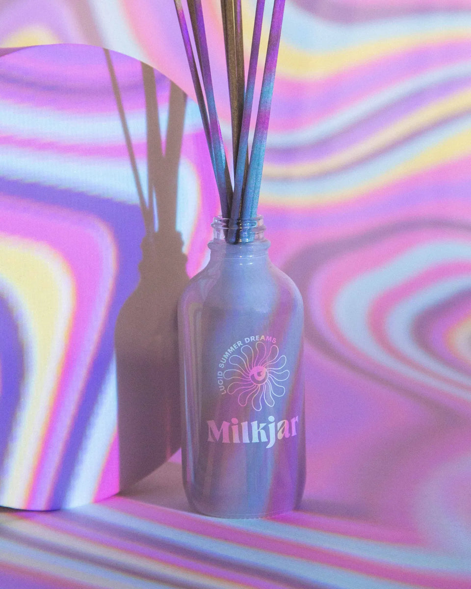 MILK JAR 4 OZ. DIFFUSER LUCID SUMMER DREAMS The Sunday Shop Calgary