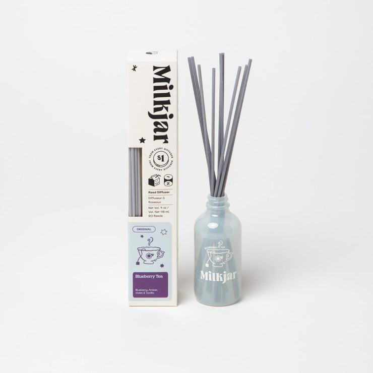 MILK JAR 4 OZ. DIFFUSER BLUEBERRY TEA