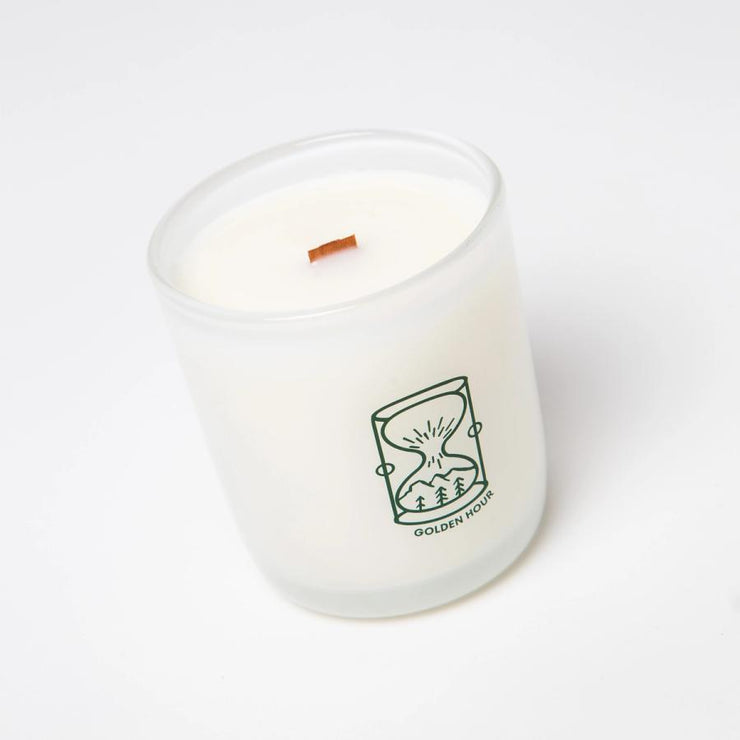 MILK JAR 8 OZ. SOY CANDLE GOLDEN HOUR