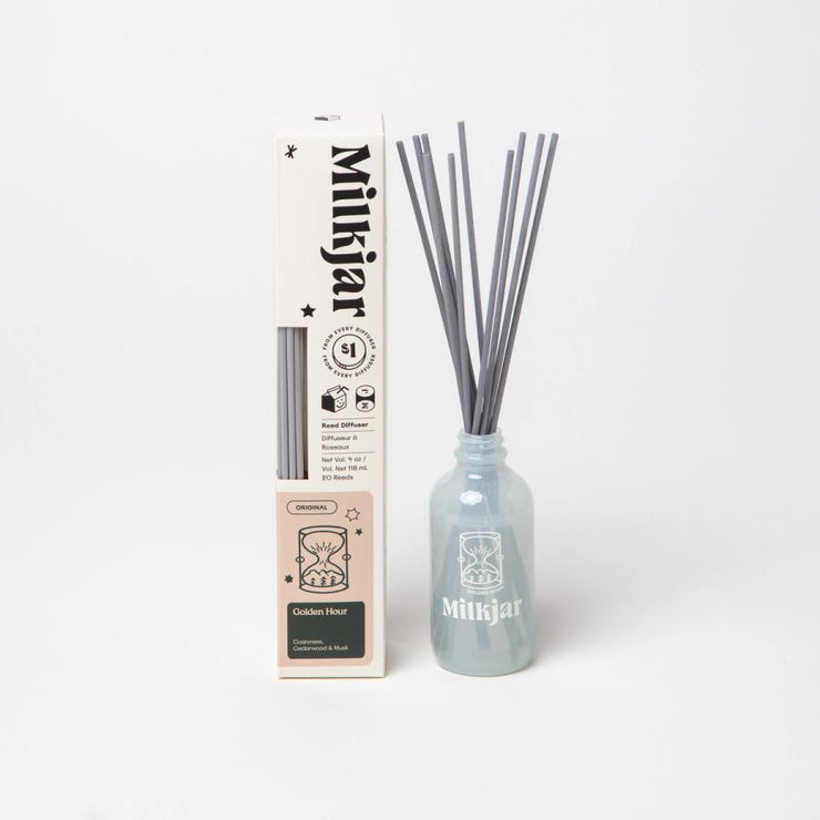 MILK JAR 4 OZ. DIFFUSER GOLDEN HOUR