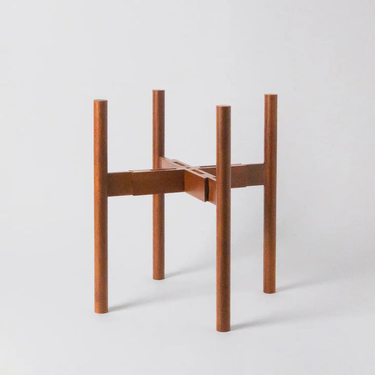 KANSO DESIGNS ADJUSTABLE DARK BAMBOO PLANT STAND
