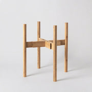 KANSO DESIGNS ADJUSTABLE BAMBOO PLANT STAND