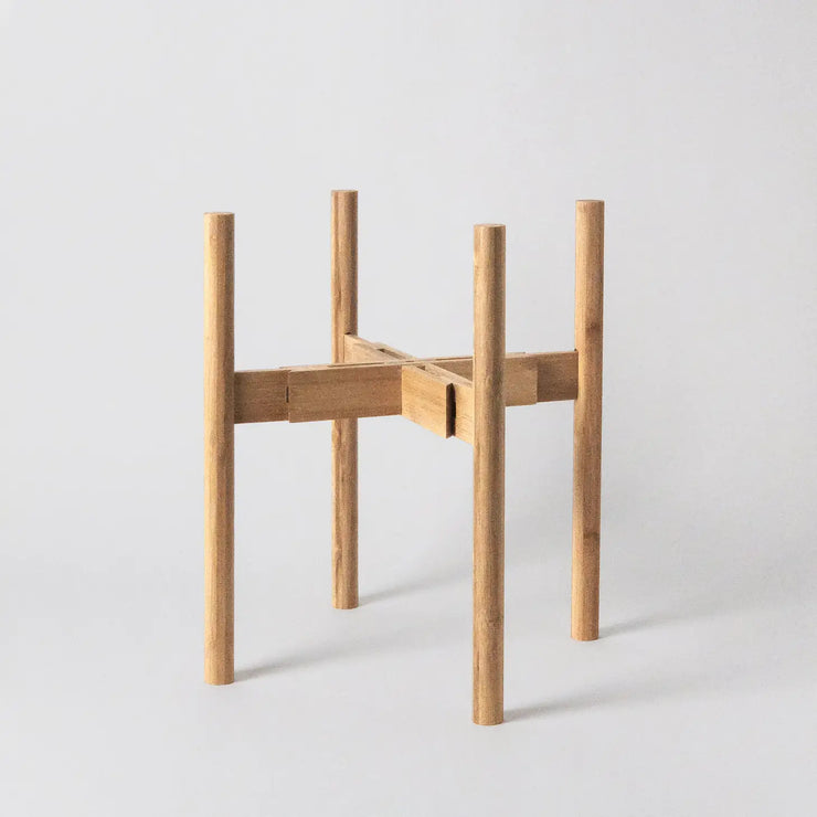 KANSO DESIGNS ADJUSTABLE BAMBOO PLANT STAND