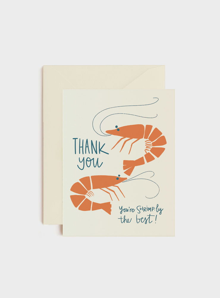 STEPHANIE CHENG THANK YOU CARD SHRIMPLY THE BEST
