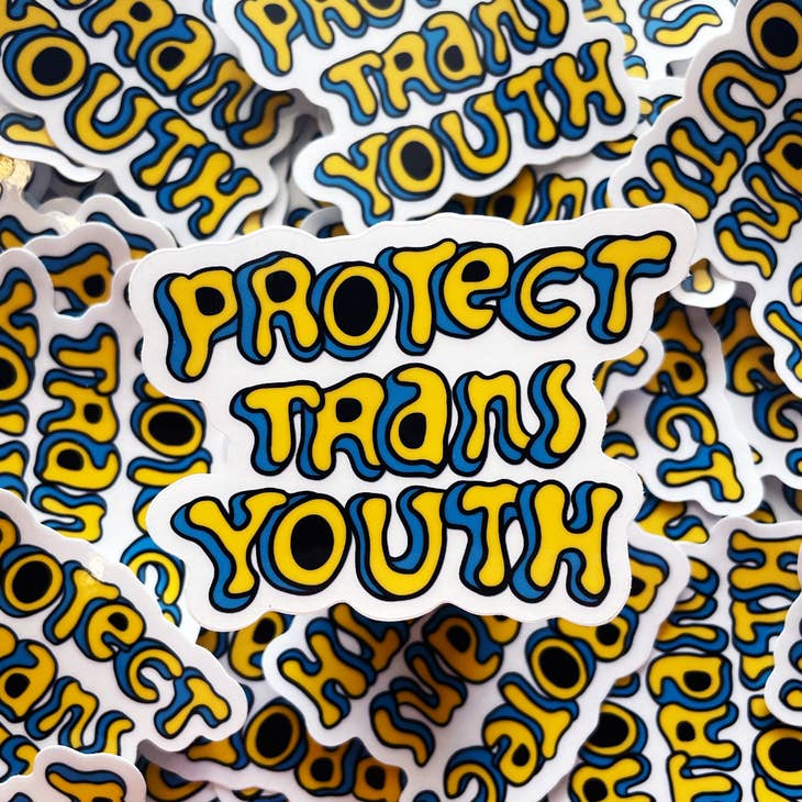 TRANSFIGURE PROTECT TRANS YOUTH STICKER